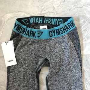 Gymshark Flex Leggings Charcoal Marl/Dusty Teal